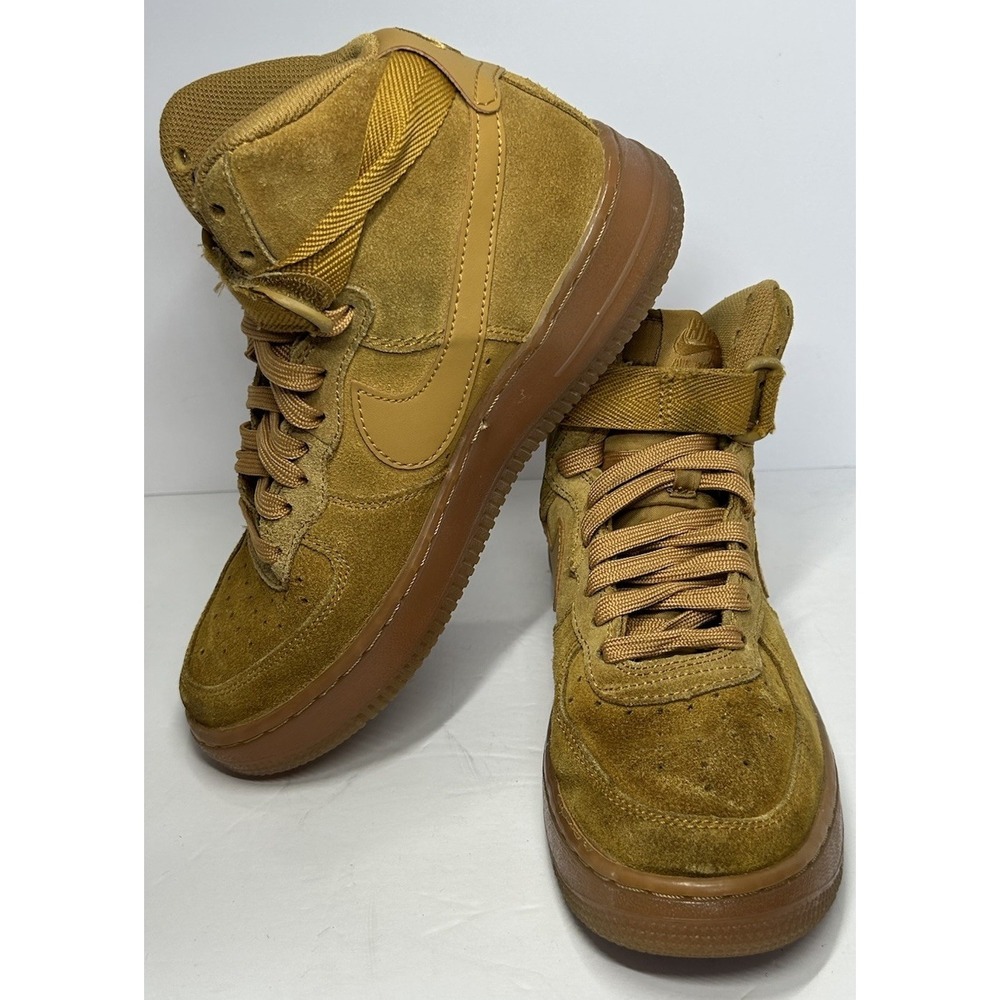 Nike Air Force 1 High‎ LV8 Wheat Tan Beige Youth Size 5.5 Womens Size 7.5